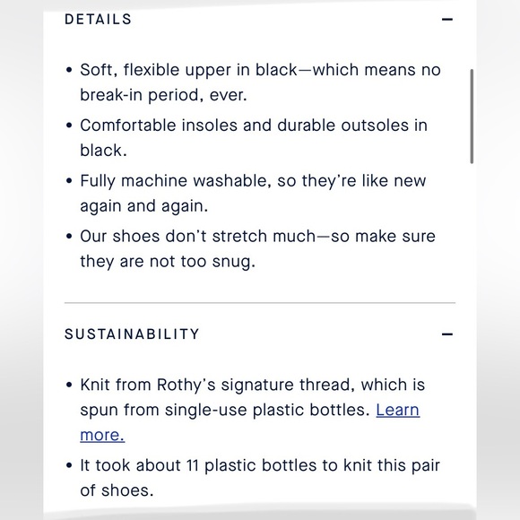 Rothy’s Black “The Point” Flats - Picture 12 of 12